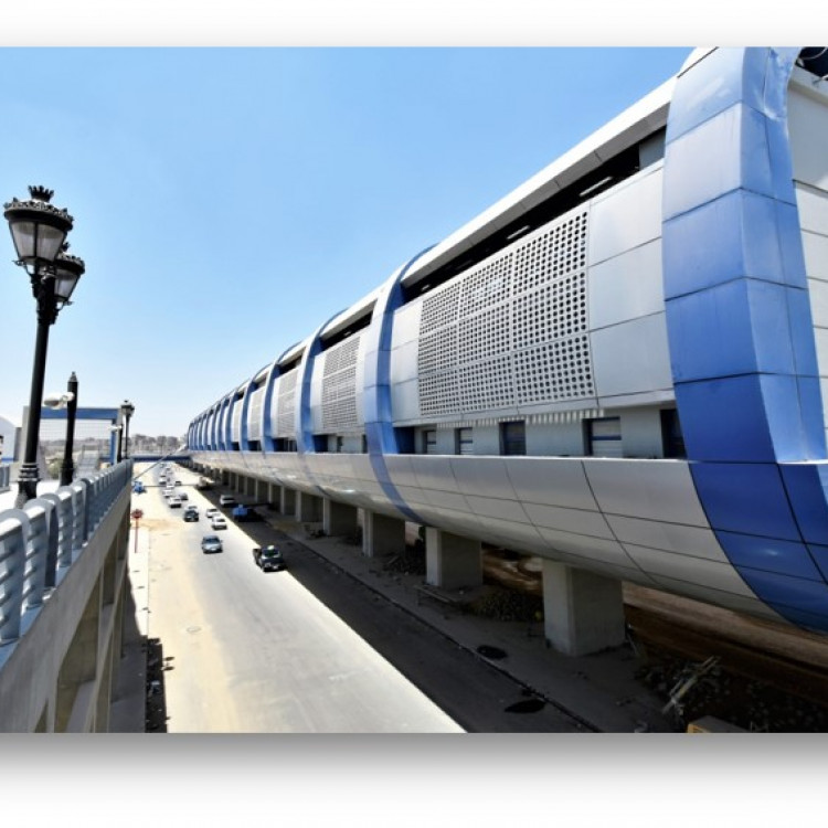 Greater Cairo Metro Project Metro Project Shubra El Kheima Station Steel Foot Bridge, Egypt